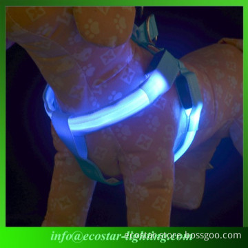 Led dog harness multicolor flashing led dog harness